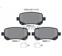 Set pastiglie freno, freno a disco TEXTAR 2482201 VW ROUTAN 4 2008-201