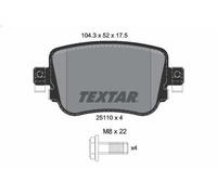 Set pastiglie freno, freno a disco TEXTAR 2511003 SEAT LEON (5F1) 1 2015-202