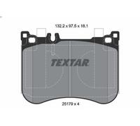 Set pastiglie freno, freno a disco TEXTAR 2517901 per SL (R231) 3 2016-2020