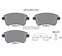 Set pastiglie freno, freno a disco TEXTAR 2518401 per VENGA (YN) 1.6 2010-2019