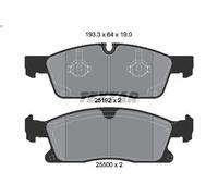 Set pastiglie freno, freno a disco TEXTAR 2519202 per GLS (X166) 3 2015-2019