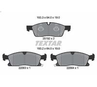 Set pastiglie freno, freno a disco TEXTAR 2519209 per GRAND CHEROKEE IV 3 2011-