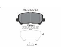 Set pastiglie freno, freno a disco TEXTAR 2543401 per PILOT 3.5 2010-2015