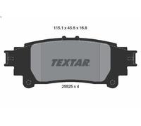 Set pastiglie freno, freno a disco TEXTAR 2552501 LEXUS RX (_L1_) 2.7 2008-2015