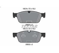 Set pastiglie freno, freno a disco TEXTAR 2553101 per GLS (X166) 3 2015-2019