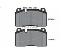 Set pastiglie freno, freno a disco TEXTAR 2564301 per AUDI Q5 (8RB) 2 2009-2017