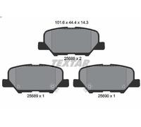 Set pastiglie freno, freno a disco TEXTAR 2568801 per 3 Tre volumi 2 2014-2019