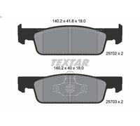 Set pastiglie freno, freno a disco TEXTAR 2570201 per CLIO IV (BH_) 0.9 2012-