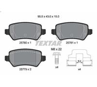 Set pastiglie freno, freno a disco TEXTAR 2578001 per KIA CEE'D (JD) 1 2015-2018