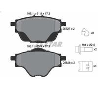 Set pastiglie freno, freno a disco TEXTAR 2582701 DS DS 9 (X2_) 1.6 2020-2022