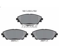 Set pastiglie freno, freno a disco TEXTAR 2587501 MAZDA 3 (BM, BN) 2 2013-2019