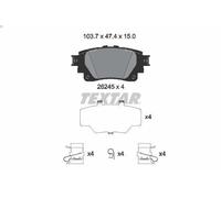 Set pastiglie freno, freno a disco TEXTAR 2624501 per LBX 1.5 2023-