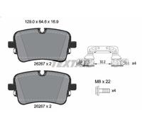 Set pastiglie freno, freno a disco TEXTAR 2626701 per Q7 Van (4MB, 4MG) 3 2015-
