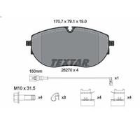 TEXTAR 2627001 Kit pastiglie freni