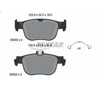 Set pastiglie freno, freno a disco TEXTAR 2630301 per GOLF VIII 2 2021-