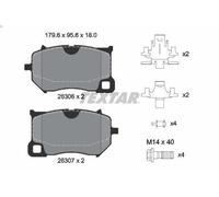 Set pastiglie freno, freno a disco TEXTAR 2630601 per V60 II (225) 2 2019-2021