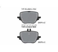 Set pastiglie freno, freno a disco TEXTAR 2637401 CLASSE S (W223) 2.9 2020-2023
