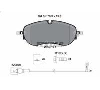 Set pastiglie freno, freno a disco TEXTAR 2640701 per VITO Mixto 2 2024-