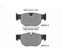 Set pastiglie freno, freno a disco TEXTAR 2640901 per F-PACE (X761) 3 2015-