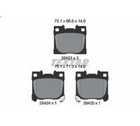 Set pastiglie freno, freno a disco TEXTAR 2642301 per YARIS 1.6 2024-