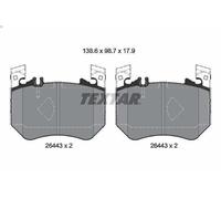 Set pastiglie freno, freno a disco TEXTAR 2644301 per CLASSE S (W223) 2.9 2020-