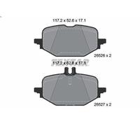 Set pastiglie freno, freno a disco TEXTAR 2652601 per CLE (C236) 2 2024-