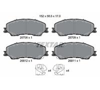 Set pastiglie freno, freno a disco TEXTAR 2670801 D-MAX III (TFR, TFS) 3 2019-