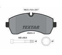 Set pastiglie freno, freno a disco TEXTAR per SPRINTER 4-t Furgone 2 2021-2025