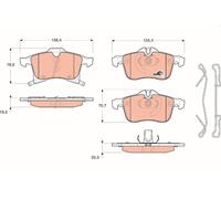 Set pastiglie freno, freno a disco TRW GDB1668