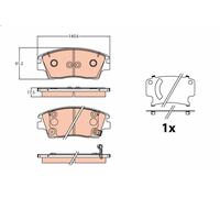 Set pastiglie freno, freno a disco TRW GDB2197 TUCSON (TL, TLE) 2 2015-202