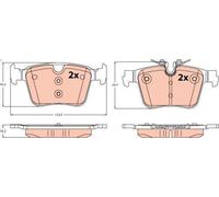 Set pastiglie freno, freno a disco TRW GDB2532 per S90 II (234) 2 2016-2021
