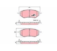 Set pastiglie freno, freno a disco TRW GDB3372 (1 set - 4 pezzi)