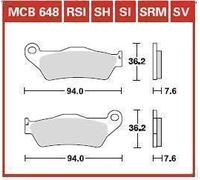 Set pastiglie freno, freno a disco TRW MCB648SRM