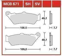 Set pastiglie freno, freno a disco TRW MCB671SH