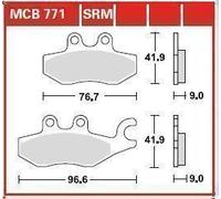 Set pastiglie freno, freno a disco TRW MCB771SRM