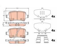 Set pastiglie freno, freno a disco TRW per INSIGNIA B Grand Sport (Z18) 2 2017-