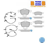 SET PASTIGLIE FRENO MEYLE + SENSORI - MINI ONE/COOPER (R50/R52) - ATE -...