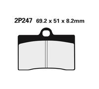 Set Pastiglie Freno NISSIN 2p247ns Per Moto Ricambi Ciclomotore