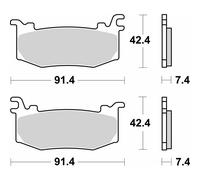 Sbs P1012-ds1 Brake Pads Argento