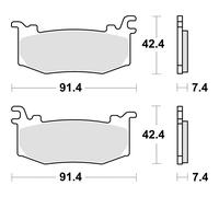 Sbs P1012-hs Brake Pads Giallo