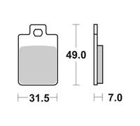 SET PASTIGLIE FRENO SBS 130HF PIAGGIO 50 Free Delivery 00/01