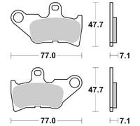 SET PASTIGLIE FRENO SBS 165HF MBK 50 Mach G 02/03