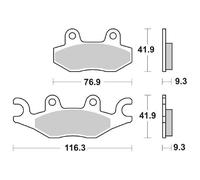 SET PASTIGLIE FRENO SBS 210MS TGB 125 X Large 11/11