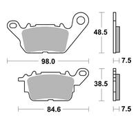 SET PASTIGLIE FRENO SBS 226HF