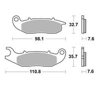 SET PASTIGLIE FRENO SBS 859HS AJP 250 PR 5 Enduro 10/15