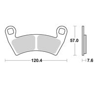 SET PASTIGLIE FRENO SBS 897PSI POLARIS 0 EV 48V Elettrico 13/13