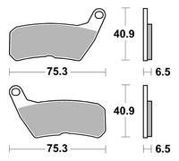 SET PASTIGLIE FRENO SBS 928HF HM - VENT 50 CRE Derapage Competition 10/12