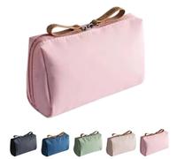 Set Patient Makeup Bag, Set Patient Travel Makeup Bag, Multi-Compartment Toiletry Cosmetics Bag, Travel Makeup Pouch for Women, Set Patient Travel Makeup Pouch (Pink)