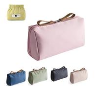 Set Patient Makeup Bag, Set Patient Travel Makeup Bag, Multi-Compartment Toiletry Cosmetics Bag, Water Resistant Versatile Makeup, Pouch Travel Cosmetic Organizer (16x9.5x6.5cm,Pink)