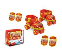 Pattini a Rotelle Bambino Regolabili n. 22-29 Cars Disney con Ginocchiere e Gomi